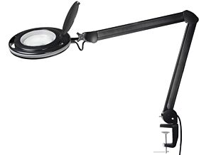 Lupa podświetlana stołowa 5 dioptrii fi 120mm z 60 LED