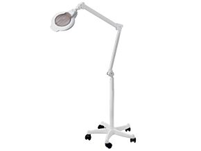 Lupa podświetlana LED 5 i 8 dioptrii o średnicy 115/25mm z mobilną podstawą